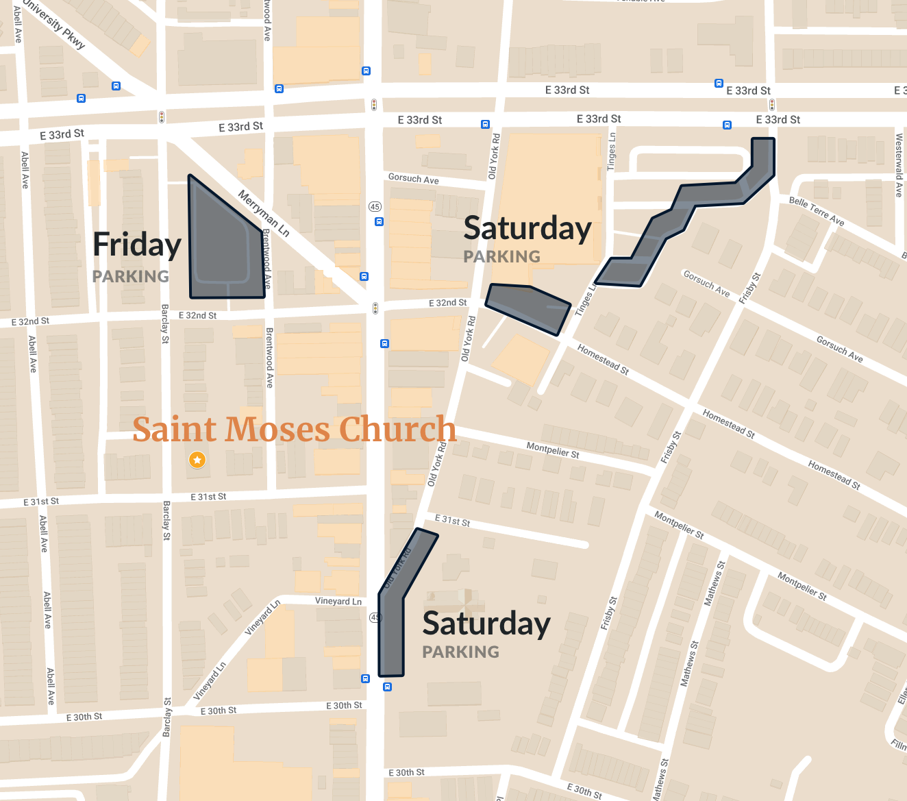 Map of parking